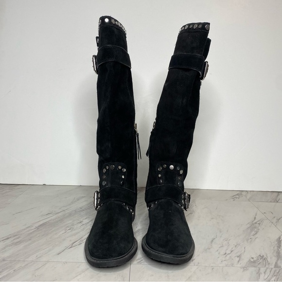 New! Sam Edelman Black Deryn Black Tall Boot 6 1/2 - Picture 2 of 14